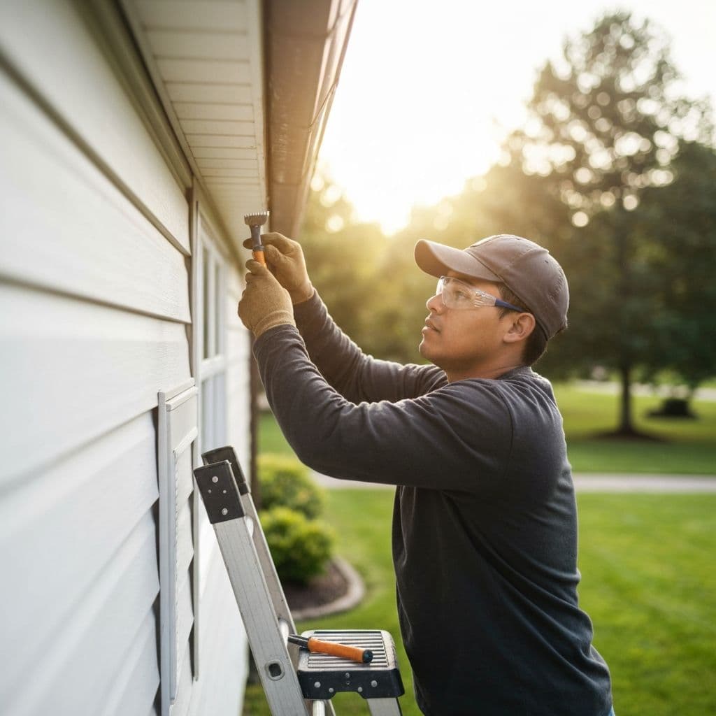Professional eavestrough cleaning service